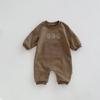 Romper Nuevo Estilo Otoño 2026 para Bebé Estilo Coreano Niña Estampado de Encaje Lindo Traje para Gatear Monos