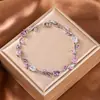 Nuevo Pulsera de Diseño Minimalista Transfronterizo de Comercio Electrónico Europeo y Americano con Forma de Hoja Elegante Nicho Versátil Chapado en Cobre Oro de 18K