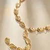 Amazon Transfronterizo Nuevo Producto Collar en Y Aleación Moda Textura Martillada Irregular Largo Estilo Frío Joyería para Mujer