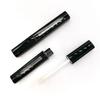 Tubo de Gloss Labial Yueshunxing, Tubo Quadrado de Gloss Labial Preto Brilhante, Material de Embalagem para Tubo de Gloss Labial de 3,5ml, Tubo Vazio Transparente para Brilho Labial