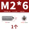Aço Inoxidável 304/316 Soquete Sextavado Ponta Afiada Parafuso de Fixação Cabeça Cega para Máquina M4M5M6M8M10