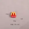 M Hambúrguer, Batatas Fritas, Pão, Acessórios de Resina para Capa de Celular com Cola de Creme DIY, Decoração de Casa de Bonecas em Miniatura DIY