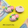 Cesta de flores frescas con simulación de colores brillantes de dibujos animados, accesorios de resina para bricolaje, carcasa de teléfono móvil, tocado, horquilla, taza de agua, hebilla de zapato, pegatinas