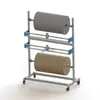 Rack de embalagem, suporte para plástico bolha, suporte para rolo de filme, suporte para caixa de papelão, suporte para material de embalagem com função de corte, prateleira de armazenamento de rolos de filme, organizador de rolos de filme