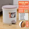 Lixeira Doméstica Plástica com Pedal e Tampa, Simples para Cozinha Anti-Odor Grande Capacidade Balde de Armazenamento para Quarto Banheiro