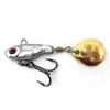 Venta al por mayor de fábrica Ciclón Pequeño Vibratorio de Largo Alcance Tercera Generación Cuchara Giratoria Vibratoria Forma de Cuchara Metal Hard Lure.