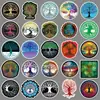50 Adesivos Desenho Árvore da Vida Totem Retrô Adesivos Infantis Vento Artístico Cartão Goo Decoração de Celular Computador À Prova d'Água