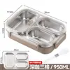Caixa de almoço de aço inoxidável 316L, evita a mistura de sabores, segura para micro-ondas, adequada para trabalhadores de escritório, hermética e portátil, ideal para dormitórios estudantis
