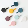 Ganchos na cor de macaron, ganchos adesivos sem furar, ganchos sem marca para trás da porta, ganchos para cozinha e banheiro, conjunto de 10 peças de ganchos para casaco e chapéu