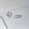 Pendientes de Plata de Ley 925 con Aguja de Zirconia en Forma de Gota de Agua para Mujer Lujo Ligero Gama Alta Versátiles de Moda Aros Minimalistas Joyería para Orejas Hermosa para el Día a Día