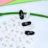 Nuevo Calcomanía para Uñas con Relieve Estéreo 5D Mariposa Flor Encaje Moño Rosa Calcomanía de Uñas de Alta Gama