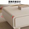 Mueble de TV de Madera Maciza Estilo Crema Blanco Simple Moderno Minimalista Combinación de Mesa de Café Sala de Estar del Hogar Apartamento Pequeño de Pie