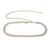 Novo cinto de cristal feminino decoração casual corrente de metal com strass incrustado corrente de cintura com saia spot atacado