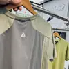 Refrigerante, Transpirable, Absorbe el sudor, 7A Anti-Jun, Protección solar UPF50+, Panel de malla, Unisex, Corte holgado, Camiseta de secado rápido para exteriores