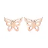 Nuevos Pendientes de Acero Inoxidable Mariposa Corta-Insectos Primavera 2026, Múltiples Estilos, Pendientes Semanales, Regalo Versátil para Niñas