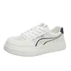 Zapatos blancos de cordones de piel genuina para mujer, suela blanda, cómodos, zapatillas casuales de malla transpirable para verano