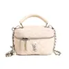Bolso de lujo tipo caja para mujer transfronterizo, bolso pequeño cuadrado acolchado con cadena estilo Chanel, elegante bolso de hombro y bandolera de comercio exterior