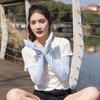 Mangas de protección solar para mujer, guantes de seda de hielo, protección solar para conducir en verano, protección UV, mangas para las manos, protector solar para el brazo, combina con todo.