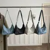 2026 color sólido verano nuevo de moda estilo coreano gran capacidad casual personalizado colgante hombro bandolera bolso tote