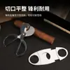 Herramientas Cortadoras de Cigarros al por Mayor, Tijeras para Cigarros de Acero Fino con Acabado Cepillado de Metal Acero Inoxidable, Cortador de Cigarros de Cabeza Redonda de Doble Filo Accesorios