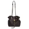 Yue Zi 2026 Otoño Temprano Nueva Moda Versátil Bolso Cubo con Cadena Acolchado de Diamantes Bolso de Mujer Gran Capacidad Bolso de Hombro Único Cruzado
