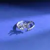 Anillo de Plata de Ley S925 Posición de Piedra Marquise 2*4mm Anillo de Paz Montura Vacía Nicho Francés Accesorios de Incrustación DIY
