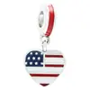 Panjia corda comércio exterior novo pingente de bandeira personalidade quente moda pulseira esmaltada DIY feminina com contas