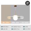 Luminária LED nórdica criativa para sala de jantar, moderna, simples e personalizada, para sala de estar, criativa e personalizada, lustre de acrílico