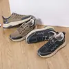 Zapatos Casuales Versátiles de Negocios, Mocasines Deportivos Antideslizantes, Absorbentes de Impacto, Resistentes al Desgaste, Transpirables para Senderismo al Aire Libre, Viajes Diarios, Otoño/Invierno para Hombre