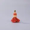 Cielo Estrellado Degradado Hilo de Algodón Gordo Corto Borla Estilo Étnico Hecho a Mano DIY Bolso Llavero Accesorio Borla Al Por Mayor
