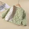 Chamarra acolchada de algodón para niños para invierno, prenda superior cálida para niños y niñas, chamarra acolchada de tres capas para bebé para usar por dentro y por fuera, ropa para niños mayores