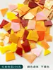 Mosaico de Recortes de Lámina de Mica Vidrio de Colores Translúcido Transparente Fragmentos Irregulares Hecho a Mano