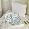 Conjunto de Louça de Porcelana Fina Estilo Europeu Transfronteiriço Série Estrela da Sorte Dijia Prato de Jantar Ocidental Xícara de Café com Pires Combinação Presente