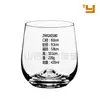 Venta al por mayor de fábrica vaso cóncavo espiral de 420 ml cristal de cristal vaso de whisky vino vaso de vino para bar con logo