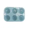 Venta Caliente 6 Moldes Redondos Consecutivos Moldes de Silicona Moldes Pequeños para Pastel Chocolate Galleta Moldes Caseros para Hornear