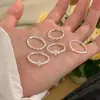Anillo de Flor Iris Cruz de Zirconia Estilo Coreano para Mujer Diseño de Nicho Versátil Anillo Abierto para Dedo Índice Apilable Accesorios Personalizados