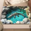 Alfombra de Piso para el Hogar con Efecto Visual 3D de Temu, Alfombra de Entrada, Alfombra para Sala de Estar Antideslizante Resistente al Desgaste y a la Suciedad, Alfombra Absorbente para Baño