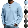 Sudadera jacquard de punto trenzado estilo nuevo transfronteriza para hombre, otoño e invierno, holgada, casual, versátil, color liso, talla grande, peso pesado
