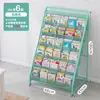 Estantería Pequeña para Niños Estante para Libros Ilustrados Estante Multicapa para el Hogar Estante de Pie para Leer Libros Estante de Exhibición Estante para Revistas