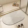 Tapetes de Piso de Tierra de Diatomeas Personalizables, Tapetes Sencillos para Puerta de Baño, Absorbentes de Agua, Secado Rápido, Resistentes a la Suciedad, Antideslizantes