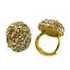 Anillo de Perla de Agua Dulce Natural Incrustado a Mano Moda Lujo Ligero Versátil Anillo para Dedo Índice de Mujer Fabricante Mayorista