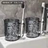 Vaso para Enjuague Bucal Baihan para Uso en Casa, Vaso para Cepillo de Dientes, Vaso para Enjuague Bucal y Cepillo de Dientes de Baño, Vaso para Almacenamiento de Cepillo de Dientes y Pasta de Dientes