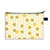 Bolsa de Maquiagem Fofa de Abelha Grande Capacidade Presente Feminino Bolsa de Armazenamento de Maquiagem para Presente de Aniversário da Irmã Bolsa Pequena Portátil