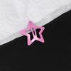 Pinza para el cabello brillante con forma de estrella de cinco puntas estilo caramelo versión coreana para flequillo y cabello lateral, accesorio para el cabello de niña en colores caramelo