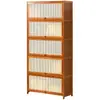 Estantería de libros, estantería de almacenamiento con puerta de armario, armario de almacenamiento, armario de parche integrado, vitrina, armario de almacenamiento multicapa para sala de estar.