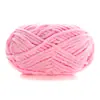 Bola de Nieve Chico Lindo Hecho a Mano DIY Tejido Chenilla Lana Gruesa Bufanda Tejida para Bebé Muñeca con Gancho Bolsa Hilo de Hielo