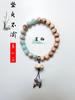 Pulsera de Loto de Piedra Shoushan Sándalo Verde Chino Nuevo Sándalo Viejo Pulsera Zen para Mujer Cuentas de Madera de Buda Cuentas de Transferencia para Hombre