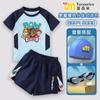 Paw Paw Team Roupa de Banho Infantil Menino Shorts Dividido de Manga Curta Traje de Banho de Verão de Secagem Rápida Roupa de Banho para Bebê para Fontes Termais