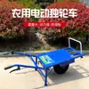 Gallinero de granja autobús trepador empuje manual pequeño eléctrico transporte de huerto monociclo rueda única oruga carrito de gasolina