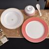 Cuenco de Cerámica de Lujo, Plato de Porcelana de Hueso, Cuenco para Sopa Rombo Serie Estrella, un Artefacto Imprescindible para Cocinar y Comida Gourmet, Juego de 4 Piezas
